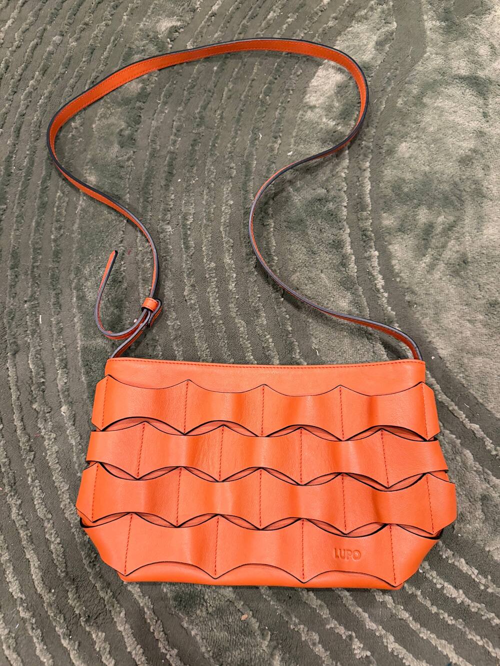 Lupo Barcelona Limited Edition La Pedrera Bag in Rust Orange